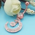 thumbnail image 2 of Dosaele 14G Belly Button Ring Dangle Navel Rings Opal Pearl CZ Piercing Jewelry 6Pcs Sliver, 2 of 8
