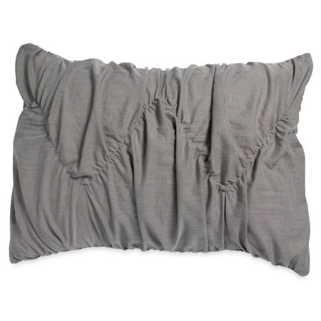 The Pioneer Woman Ruched Chevron Sham Set, King, Grey
