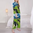 thumbnail image 3 of Fotbe Grazing Cows Mountain View Conjunto de Pijama de Manga Larga para Mujer con Estampado, Ropa de Dormir de 2 Piezas, Conjunto de Casa Suave y Cómodo con Bolsillos-X-Large, 3 of 7