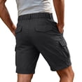 thumbnail image 6 of Cargo Shorts for Men 7 inch Inseam Lightweight Summer Workout Hiking Shorts Pull On Baggy Casual Outdoor Work Short,Dark Gray,3XL, 6 of 10