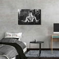 thumbnail image 4 of HFDF spirational Canvas Wall Art for Bruce Lee Quotes Motivational Poster Prts Black White Sports Movie Saygs Photos Picture Artwork Work Positive Wall Decor for Boys Room Gym - 24x20inch Framed, 4 of 6