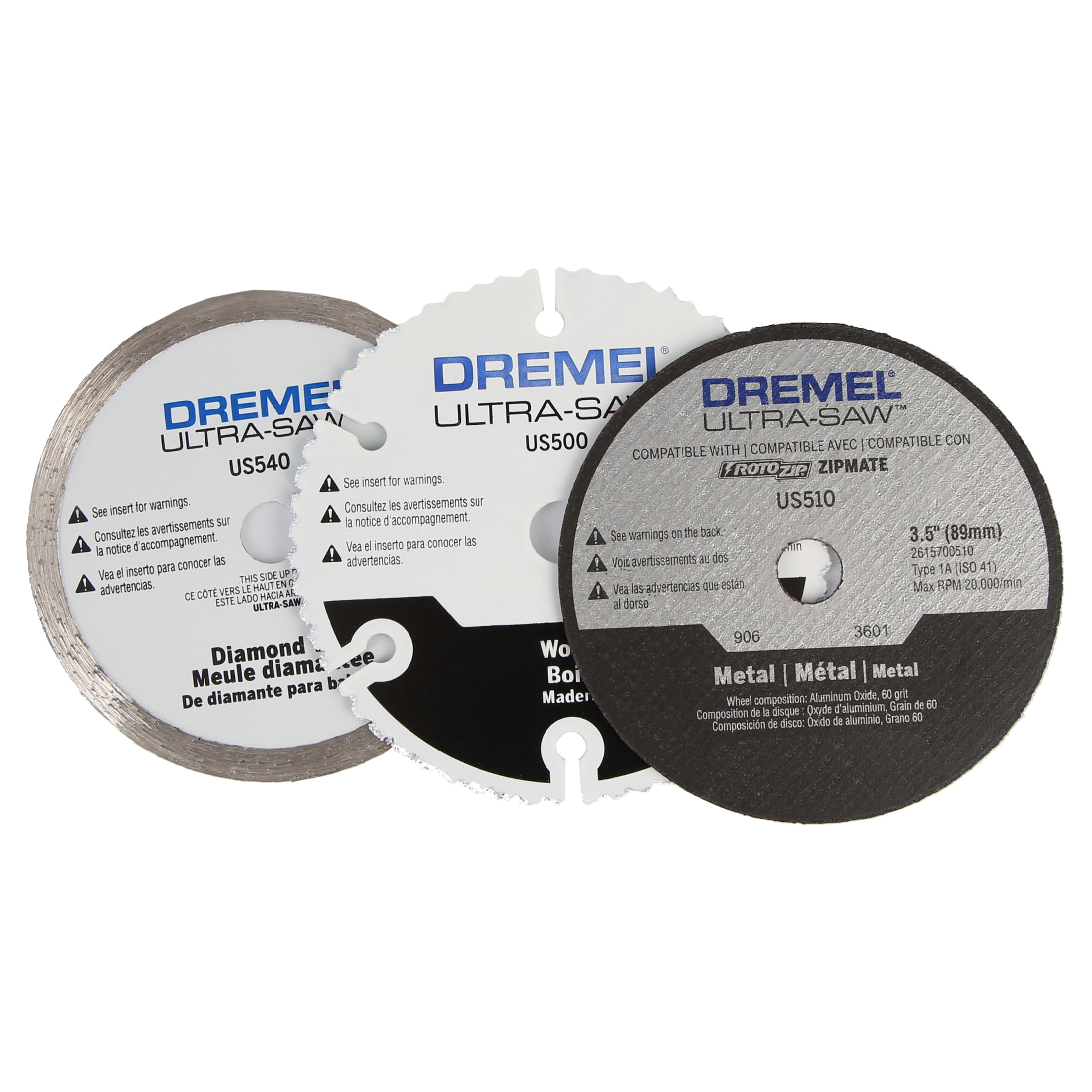 Dremel US700 Ultra-Saw Cutting Kit for Wood, Plastic, Metal, Tile, Laminates, and Cement Board, 6 Pieces
