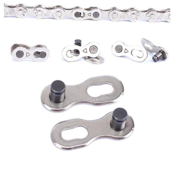 Accesorios para bicicletas Gnobogi, 1 par, conector de unión de eslabón maestro de cadena de bicicleta portátil, clip rápido, nuevo para deportes al aire libre y fitness. Liquidación.