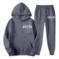thumbnail image 3 of Aihuaihua Mens Sweatsuits 2 Piece Dallas Texas Tracksuits Hoodies Pullover and Sweatpants Set Casual Jogging Suits Workout Gym Outfits Grey XXXL, 3 of 5