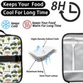 thumbnail image 4 of Tractor and Trailers White Pattern Insulated Lunch Bag with Shoulder Strap and Bottle Holder,Bento School Lunch Bag Box,11x9.5x3.5 Inches, 4 of 5