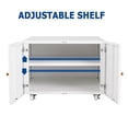 thumbnail image 3 of BeesClover Metal Printer Stand with Storage, Mobile Printer Cabinet for Home Office, 3 of 8