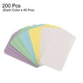 thumbnail image 3 of Unique Bargains 3.5' x 2' Blank Paper Business Cards Small Index Flash Cards Message Note Card, Assorted Color 200 Pack, 3 of 5