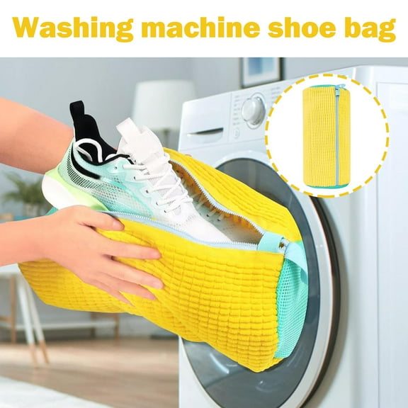 1 Count Shoe Washing Machine Bag, Laundry Shoe Bag for Dryer and Washer - Reusable Shoe Cleaning Bag for Sneaker Tennis Shoes Unstain Cleaner Kit