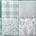 thumbnail image 4 of The Peanutshell Nursery Crib Bedding Set for Baby Girls and Boys, Sage, 3 Pieces, 4 of 6