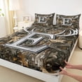 thumbnail image 3 of Castle Fairy Personalized Initial E Twin Sheet Sets 3pcs for Teens Adults,Jungle Wildlife Deer Twin Fitted Sheet Microfiber,Vintage Tree Branches Breathable Flat Sheet,Ultra Soft Home Decor, 3 of 7
