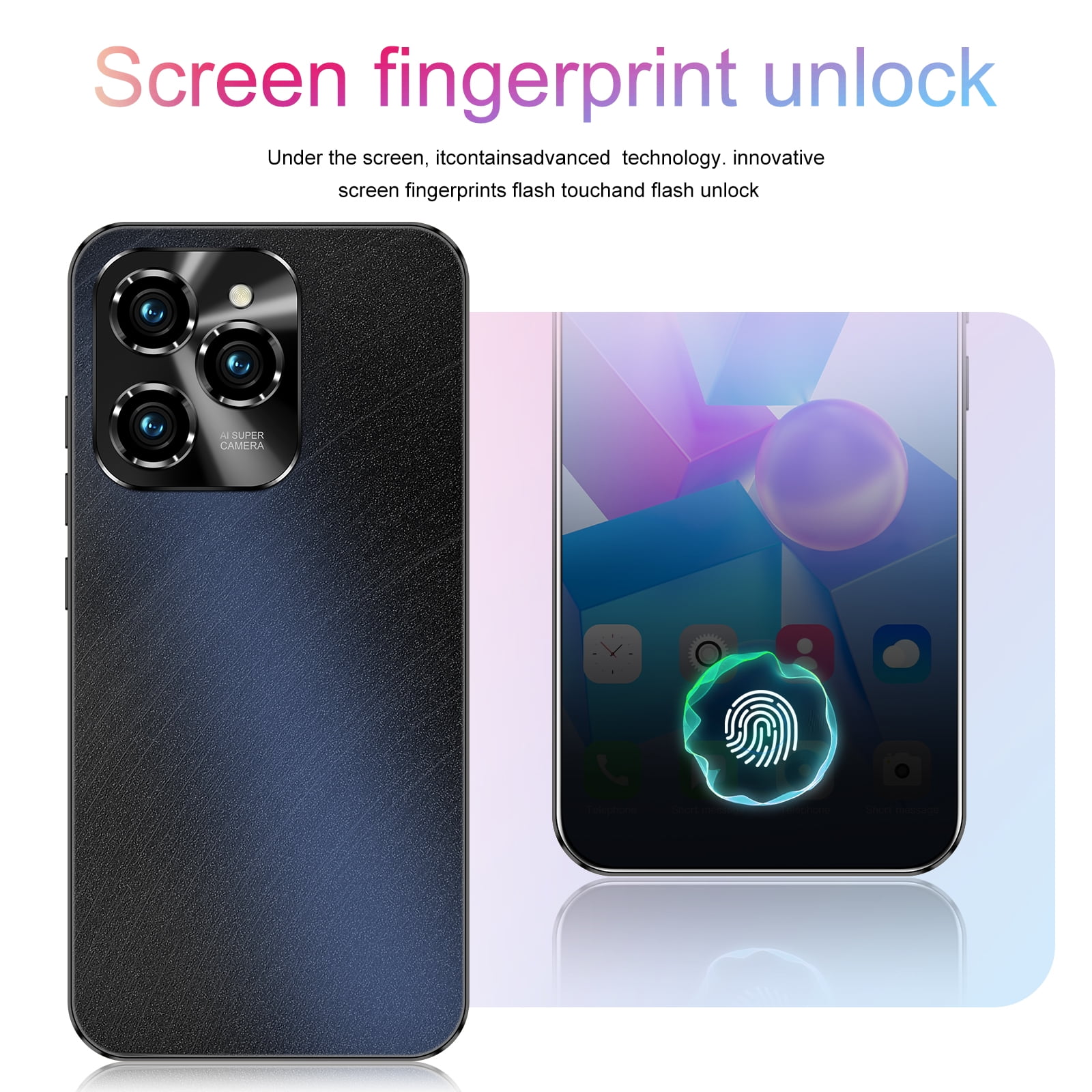 HOT 40 Pro Unlocked Phone, Mobile Phones, 5G Cell Phone 4GB+128GB Smartphone Android 13.0, 6.8 Inch FHD+ Display 120Hz 64MP Camera, 6800mAh Battery
