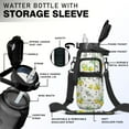 thumbnail image 2 of Lemon 64 Oz Half Gallon Water Bottle with Sleeve - BPA Free Leakproof Sport Large Plastic Water Bottle with Straw Strap & Insulated Neoprene Holder Carrier Bag Great Gift for Women Men, 2 of 7