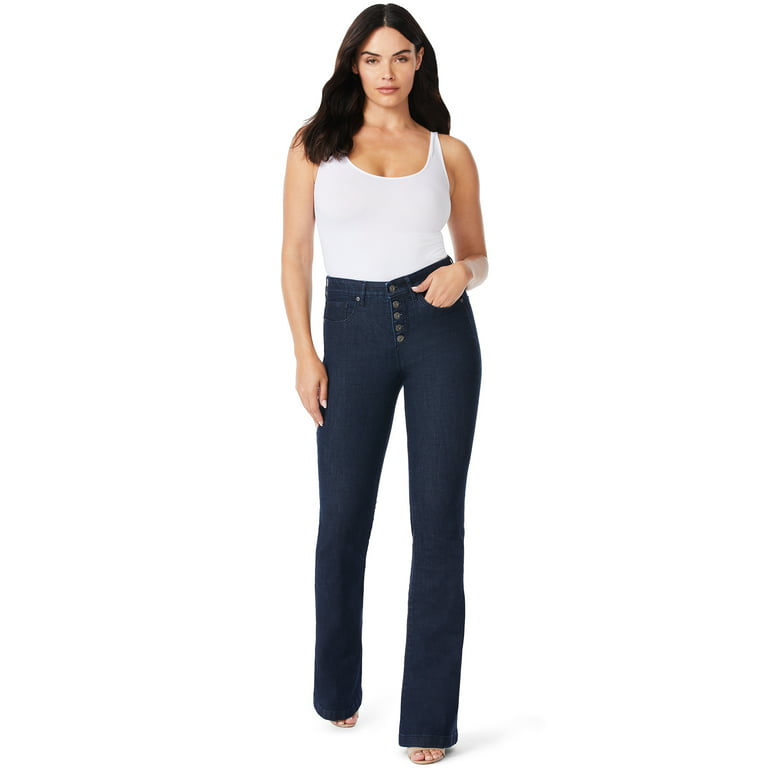 Sofia Jeans Women's Melisa Flare High Rise Pull On Jeans - Walmart