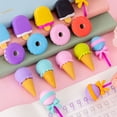 thumbnail image 5 of Borrador de cupcakes creativo, borrador de cupcakes en una variedad de colores de frutas, útiles escolares para niños, regalos para el aula, 5 of 5