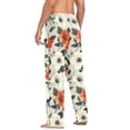 thumbnail image 3 of FORMRS Mens Pajama Pants with Pockets Sleepwear Lounge Bottoms Sizes S-2XL, Large Red Floral Pattern, 3 of 7