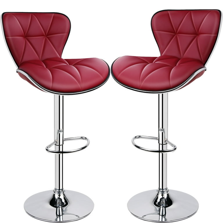 Wine red bar stools hot sale
