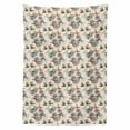 thumbnail image 2 of Butterfly Tablecloth, Flying Animals Hand Drawn Watercolor Effect Image Soft Color Palette Wildflowers, Rectangle Satin Table Cover for Dining Room and Kitchen, 52" X 70", Multicolor, by Ambesonne, 2 of 2