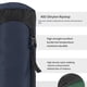 thumbnail image 4 of Wosthever Bolsa de compresión con cordón de nailon resistente al agua, bolsa de almacenamiento para artículos de viaje, equipo seco para Ropa Deportiva, Zapatos Azul oscuro/S, 4 of 6