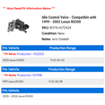 thumbnail image 2 of Idle Control Valve - Compatible with 1999 - 2003 RX300 2000 2001 2002, 2 of 2