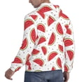 thumbnail image 6 of Rateoe Watermelon Pattern Mens Hoodie, Pullover Hooded Sweatshirt, Kangaroo Pocket Hoodie Ideal for Daily Wear, Travel and Home-3X-Large, 6 of 7