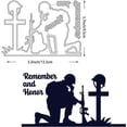 thumbnail image 3 of American Soldier Metal Dies 3.7x5.3" Veterans Day US Soldier Cutting Stencils for DIY Scrapbooking Photo Album Decorative Embossing 0.8mm Thick, 3 of 9