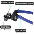 thumbnail image 3 of MAKERELE Metal Tie Wrap Gun Kit, Include 110 PCS 4.6*300mm Stainless Steel Cable Ties,  Suitable for Home , Office , and Industrial Use, 3 of 6