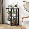 thumbnail image 2 of Gymax 2PCS 3 Tier Tall Metal Plant Stand Corner Plant Holder w/ Metal Frame, 2 of 10
