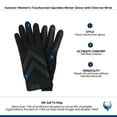 thumbnail image 5 of Isotoner  Touchscreen Spandex Winter Glove with Chevron Wrist (Women), 5 of 5