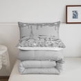 thumbnail image 5 of Paris Comforter Set Full Women,Glitter Eiffel Tower Bedding Set,Grey Gradient Diamond Duvet Insert,Girly Sequins Quilt Comforter with 2 Pillowcases Home Room Decor, 5 of 6
