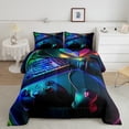 thumbnail image 2 of Castle Fairy Gradient Video Game Queen Comforter Set,Video Game Bedding Comforter Set, 2 of 8