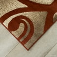 thumbnail image 4 of Allstar Orange Woven Hand Carved Evolution Swirl Design Area Rug (3' 9" x 5' 1"), 4 of 4
