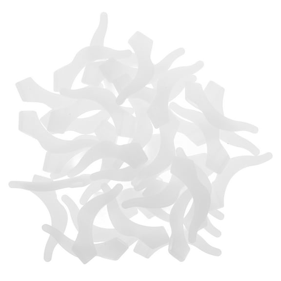 20 Pairs Anti-slip Ear Hooks for Glasses Eyeglasses Child White