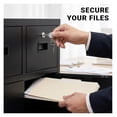 thumbnail image 3 of Metal Storage Cabinet, Locking Cabinet with Adjustable Shelf and 2 Drawers, Metal Cabinets for Office, Home, Garage 36" H x 32" W x 16" D (Black), 3 of 8
