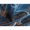 thumbnail image 4 of Ambesonne Space Quilted Bedspread Set 3 Pcs, Science Ficton Digital, King Size, Blue Orange, 4 of 5