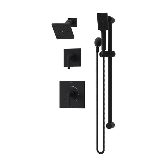 Symmons 369515Trm Duro Hydromersion Pressure Balanced Shower System - Black