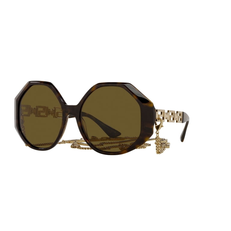 Versace Women\'s 59mm Havana Square Sunglasses Versace-VE-4395-Plastic-Womens  main image 3