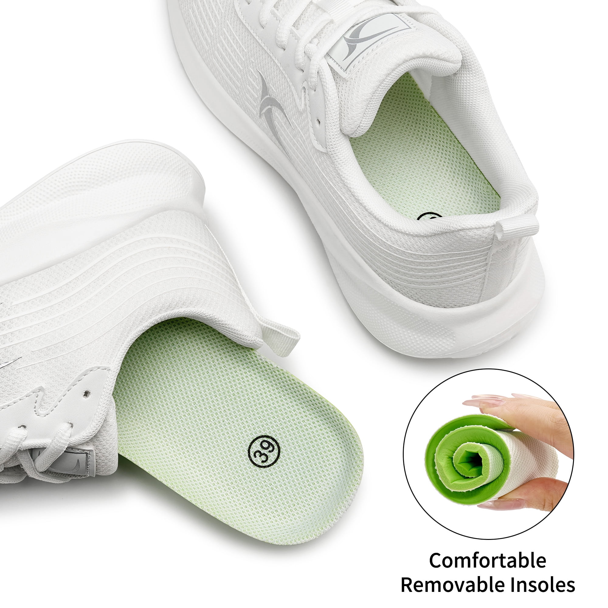 Ecetana Walking Shoes for Women Casual Sneakers Breathable Athletic Tennis Sneakers