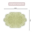 thumbnail image 4 of Home Weavers Allure Collection Bathroom Rug 100% Cotton Tufted Bathroom Rug, Soft and Absorbent Bath Rugs, Non-Slip Bath Rug, Machine Wash Dry Bath Mats for Bathroom Floor- 17"x24" Bath Rug, Green, 4 of 9