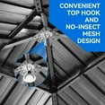 thumbnail image 2 of Dextrus 10ft x10ft Double Roof Hardtop Gazebo with Netting&Curtains, Metal Outdoor Pavilion,Ideal for Patio Lawn and Garden,Black,Grey Curtain, 2 of 5