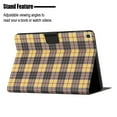 thumbnail image 2 of Case for Samsung Tab S5e (2019), Plaid Design Cute Stylish Shockproof Cover with Kickstand Magnetic Flip Folio Case for Samsung Tab S5e 10.5" (2019),Yellow, 2 of 6