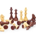 thumbnail image 4 of Chess Pieces Vamslove Staunton de madera, tamaño king, 4.5 pulgadas, juego de 32 unidades, 4 of 7