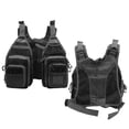thumbnail image 4 of Fishing Vest, Durable Adjustable Shoulder Strap Black Fishing Vest Multiple Pockets  For Kayaking, 4 of 8