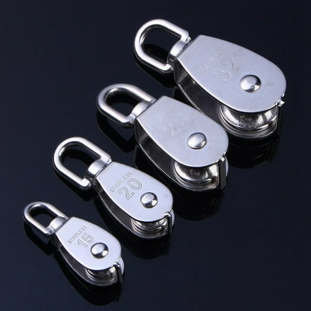 

Reliable Anti-Rust Traction Pulley 304 Stainless Steel Single Wheel Anti-High Temperature For Hanging Weight Things Gravity And Skating To Lift Lighten Load