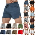thumbnail image 1 of JURANMO Lightning Prime Sales! Men's 5" Gym Workout Shorts 2025 Summer Casual Drawstring Sweat Shorts Lightweight Quick Dry Active Running Bodybuilding Shorts with Pockets Gray XXL, 1 of 5