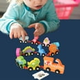 thumbnail image 3 of Juego de tren Montessori, juguete cognitivo, juguete de desarrollo, juguetes de aprendizaje preescolar, accesorios de vías de tren para niños, regalos de cumpleaños. Dinosaurio, 3 of 6