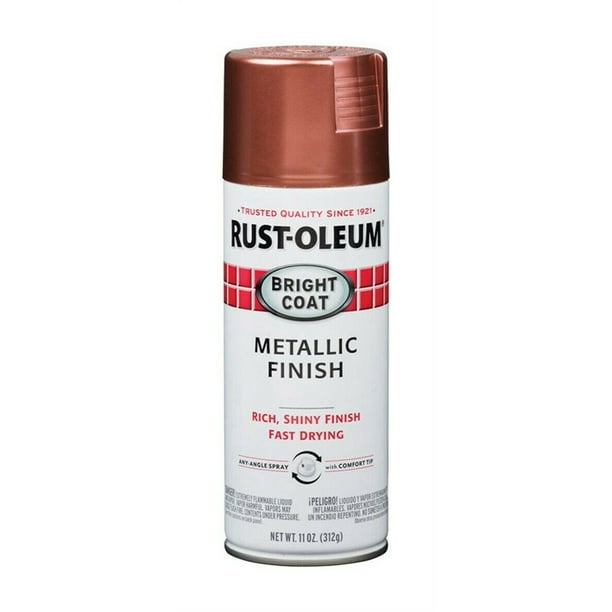 Rust-Oleum Bright Coat Metallic Rose Spray Paint 11 oz. - Walmart.com
