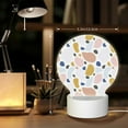 thumbnail image 6 of Naloa Geometric Spots Acrylic LED Night Light Custom LED Lights Personalized Nightlight Customized Gifts for Family Couples Friends, 6 of 9