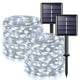 thumbnail image 1 of Luces solares navideñas JMEXSUSS 100 LED blancas 33 m Paquete de 2, 1 of 9