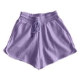 thumbnail image 3 of Shorts for Women 2026 Summer Plus Size Elastic Waist Drawstring Loose Fit Casual Shorts with Pockets Loungewear, 3 of 4