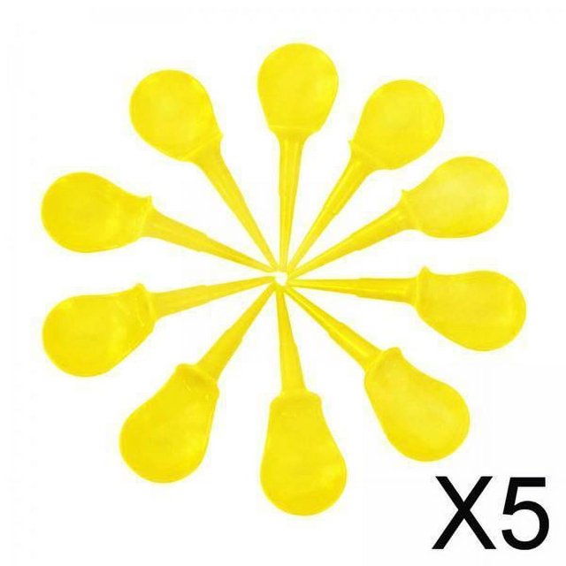 Colaxi 5x 10 PCS Yellow Unbreakable Plastic Shape Golf Professional Tees Golfing Tees Driving Range Training Equipment for Professional Beginner